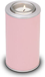 Cilinder theelicht - roze